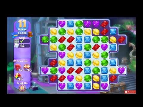 Wonka's World of Candy Level 674 NO BOOSTERS - A S GAMING ✔