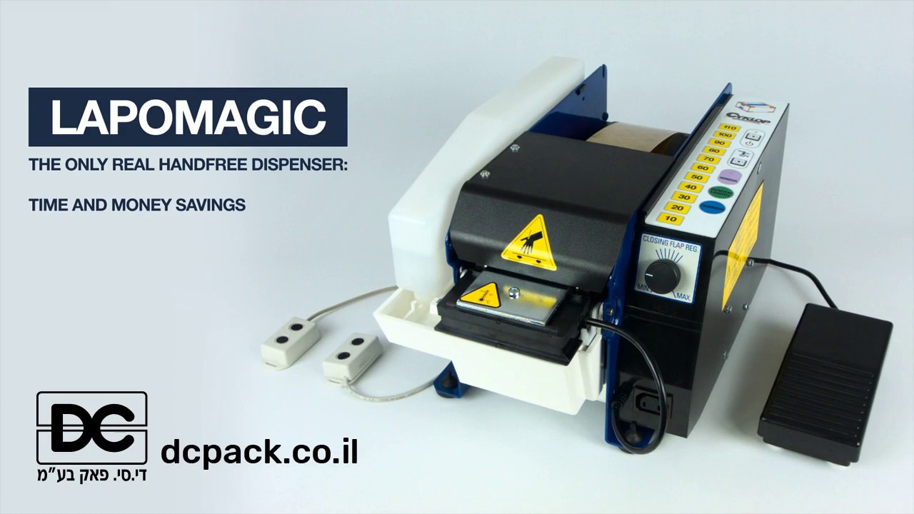 דיספנסר חשמלי לנייר דבק בהרטבה Lapomatic מבית Cyklop - תצוגה מקדימה לסרטון YouTube