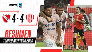 EL ROJO SE LO EMPATÓ AL TATE EN LA ÚLTIMA DE UN PARTIDAZO INOLVIDABLE | Indep'te 4-4 Unión | RESUMEN