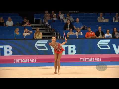Sakura HAYAKAWA (JPN) 2015 Rhythmic Worlds Stuttgart - Qualifications Clubs