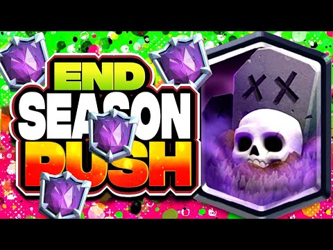 End of season ladder push with graveyard control deck ( Replays with tips & tricks ) | Clash Royale