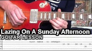 Queen - Lazing On A Sunday Afternoon Guitar Lesson (With Tabs)