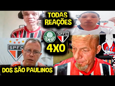 TODAS AS REAÇÕES DOS SÃO PAULINOS - PALMEIRAS 4X0 SÃO PAULO [REACT FINAL PAULISTÃO 2022]