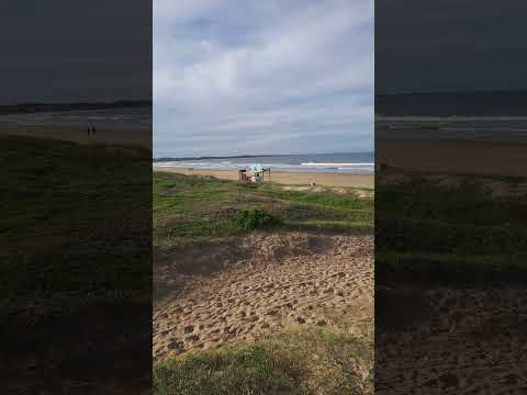 nice fall day at the public beach in La Paloma, Rocha, Uruguay