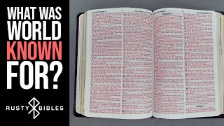 Truly A Classic Edition! World Midsize Text Edition With Photos KJV Leather Vintage Bible Review