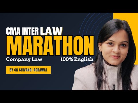 CMA Inter Law Marathon in English Dec 2025 | Company Law Revision