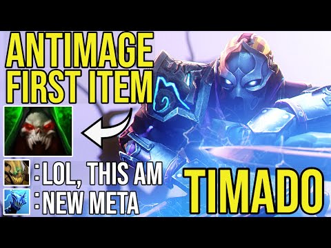 TIMADO Anti-Mage New "META" First Item Vladimirs. No Battlefury, No Problem.