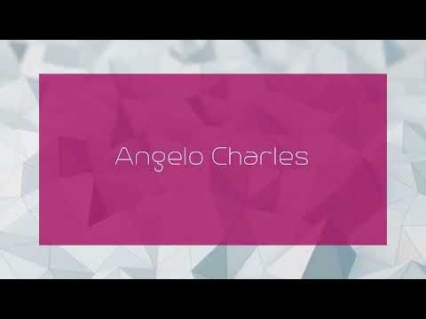 Angelo Charles - appearance