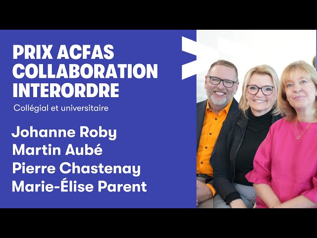 Pierre Chastenay, lauréat du Prix Acfas Collaboration interordre 2025