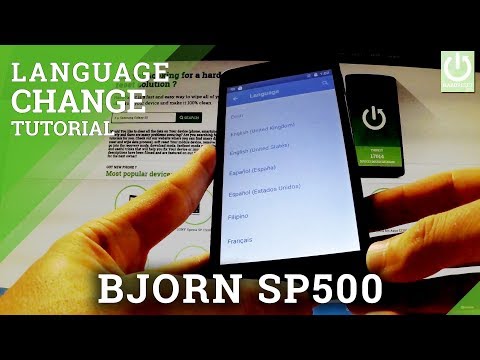 How Change Language on BJORN SP500 - Language Settings