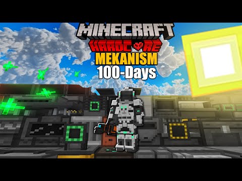 4x4 gaming - Survive 100 Days in Mekanism Mod only Minecraft Hardcore (हिंदी)