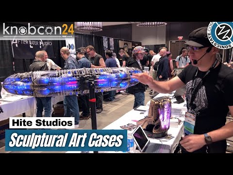 Knobcon 24: Wild custom Art Eurorack & Elektron cases from Hite Studios