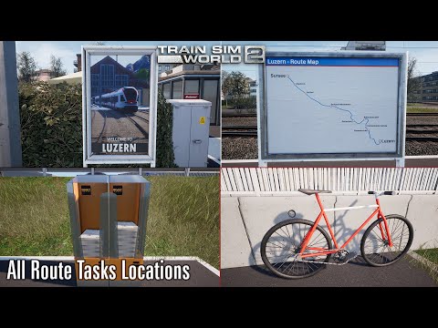 All Route Tasks Locations - S-Bahn Zentralschweiz - Train Sim World 2