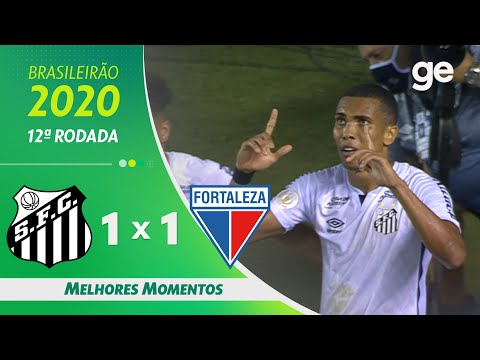 Gols e lances de Santos x Fortaleza