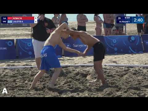 Round 1 Men's BW - 60 kg: M. KIZMAZ (TUR) v. A. LALIOTIS (GRE)