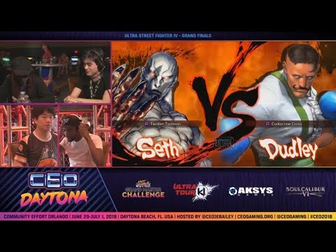 CEO 2018 USFIV - AB  Poongko [L] (Seth) Vs Ride  Smug (Dudley) Ultra Street Fighter IV Grand Finals