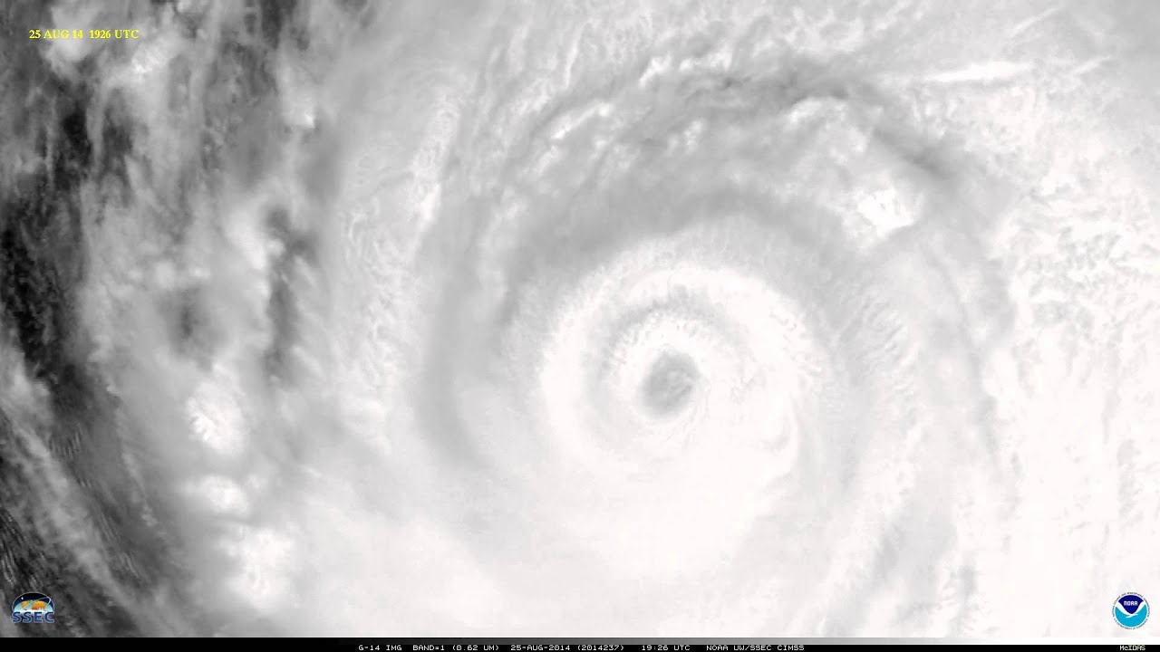 Mesovórtices en el ojo del huracán Marie