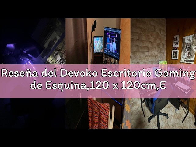 Vídeo relacionado con DEKIT GRUPO RIMOBEL FOSK - MESA ESCRITORIO GAMING 85-98x154x62-69 cm - GRAFITO
