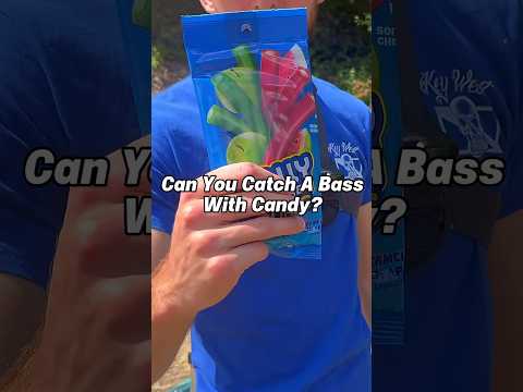 Catching a BASS with CANDY?! (Jolly Rancher Wacky Rig) #fishing