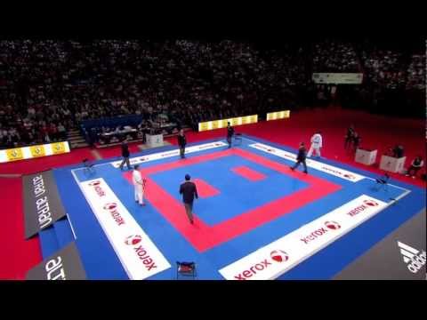 Ko Matsuhisa vs Stefan Pokorny. Bronze Male Kumite -75kg. 21st WKF World Karate Championships 2012