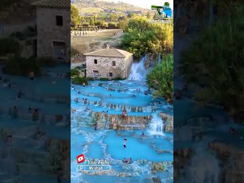 Hot spring in Terme di Saturnia, Tuscany, Italy | Cascate del Mulino | Mi shah