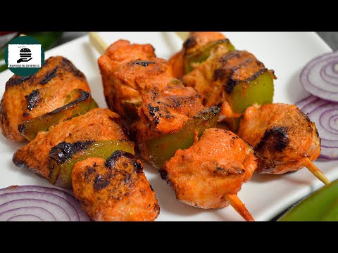 Chicken Tikka Kebab | Tandoori Chicken Tikka Skewers Recipe by Marinated Goodness