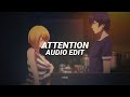 Attention Charlie Puth Edit Audio