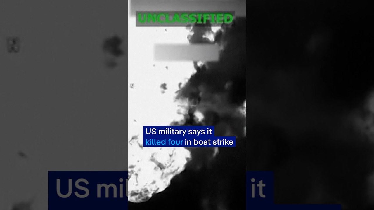 Video: US kills four in latest Caribbean boat strike on alleged narco-traffickers
