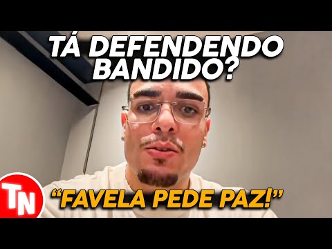 Igão do Podpah se pronuncia sobre operação no Rio e é detonando nas redes sociais
