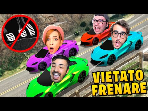 GARA SENZA FRENI CON I MIEI AMICI SU GTA 5!