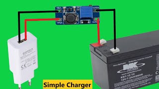 You can charge your 12 Volt Batteries with a 5V Mobile Phone Charger