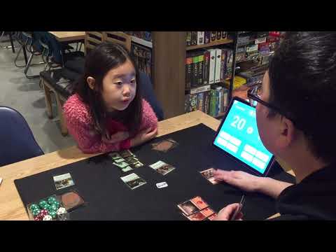 여덟살 태림이와 보드게임 매직더개더링 하기