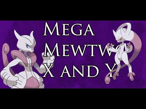 Pokemon X and Y shiny mega Mewtwo