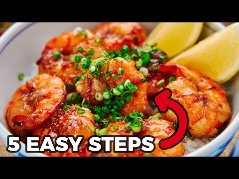 Garlic Butter Shrimp over Rice