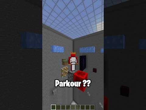 EPIC MINECRAFT PARKOUR - MUST SEE!! #shorts