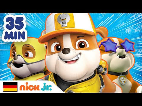 PAW Patrol | 35 MINUTEN der besten Rettungen durch Rubble! | Nick Jr.