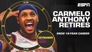 🚨 Carmelo Anthony announces retirement from the NBA after 19 seasons 🚨 | KJM