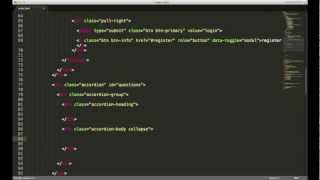 Twitter Bootstrap Tutorials - Accordion - Lesson 2 - Creating a Homepage