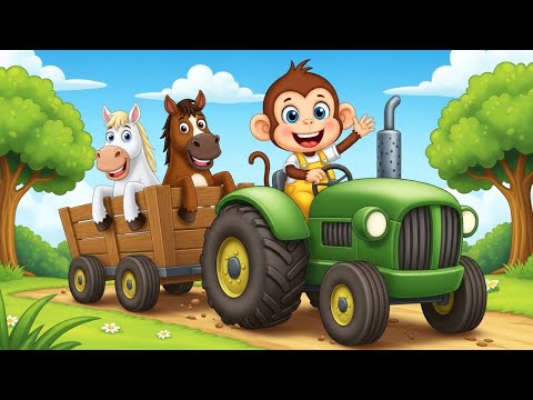 Monkey’s Tractor Day: Move a Horse & Gentle Care | Farm Life
