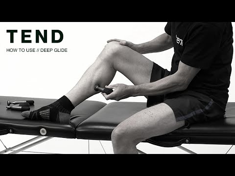 Discover effective techniques for using Tend Deep Glide Attachment to alleviate calf stiffness and discomfort.