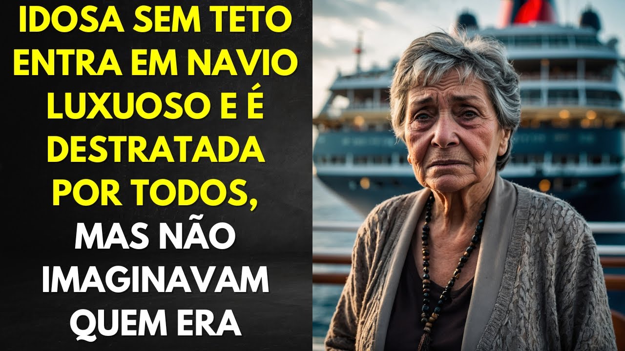 Idosa Sem Teto Entra Em Navio Luxuoso e é Destratada Por Todos, Mas Não Imaginavam Quem Era