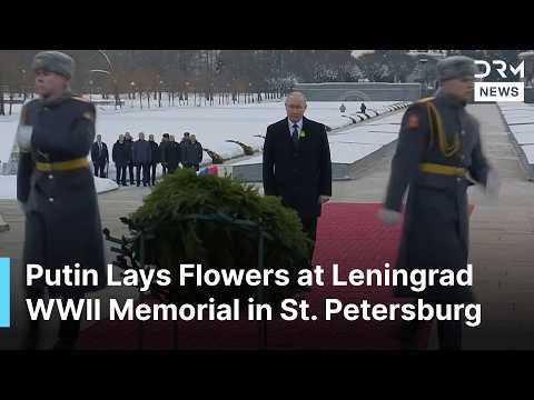 FULL CEREMONY: Putin Lays Flowers at Leningrad WWII Memorial in St. Petersburg Amid Global Tensions