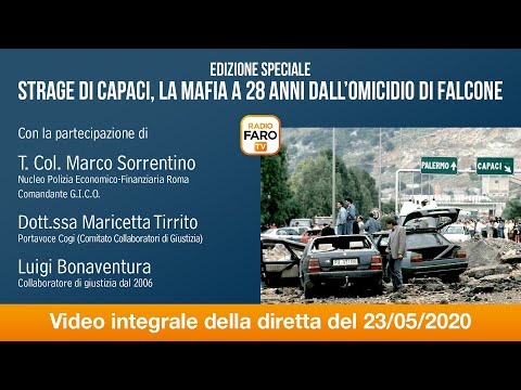 Edizione speciale - Strage di Capaci, la mafia a 28 anni dall'omicidio di Falcone