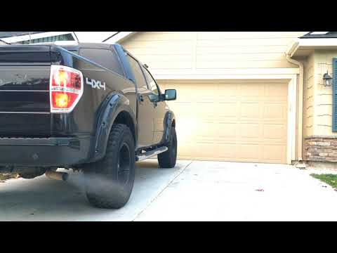2010 FORD F-150 LARIAT 5.4 V8 MUFFLER DELETE STRAIGHT PIPE EXHAUST SOUND - COLD START AND REVS