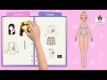 Elsa's Story-Elsa First Day In School♥️Paper doll school makeover and Dressup 👗#papercraft #gameplay