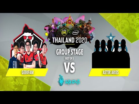 GeekFam vs Aster Aries - ESL One Thailand 2020 Asia - Group Stage