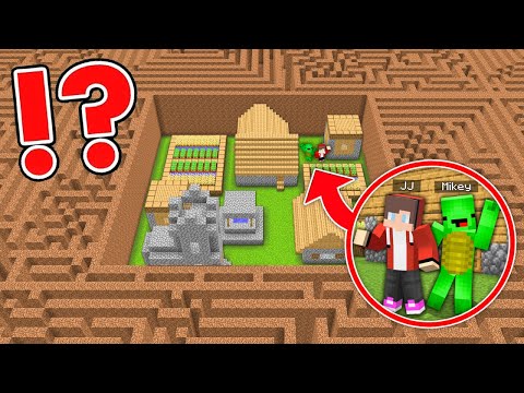 Escape the Hidden Dirt Maze Village - Minecraft Maizen