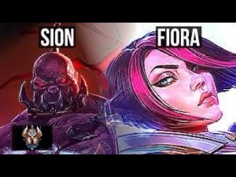 Top 2 Fiora Vs Sion Challenger Full Ranked Gameplay#wildrift