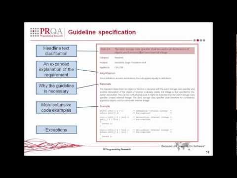 The Changes in MISRA C:2012 - Excerpt from An Introduction to MISRA C:2012 Webinar
