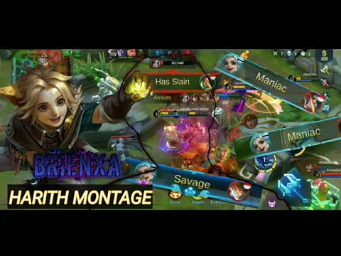 HARITH MONTAGE - OLD, NERF, BUFF |  BEST MOMENTS MANIAC & SAVAGE MLBB